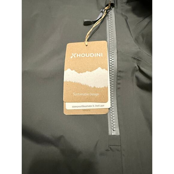 Houdini Men’s D Jacket Medium Greeness Waterproof Apex 3L Hardshell Ski Shell - Picture 9 of 11
